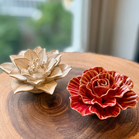 Decorative Ceramic Flowers for Just Jill