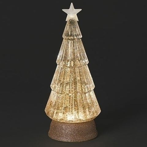 Lighted Swirl Tree w/ Gold Glitter on Base for Just Jill