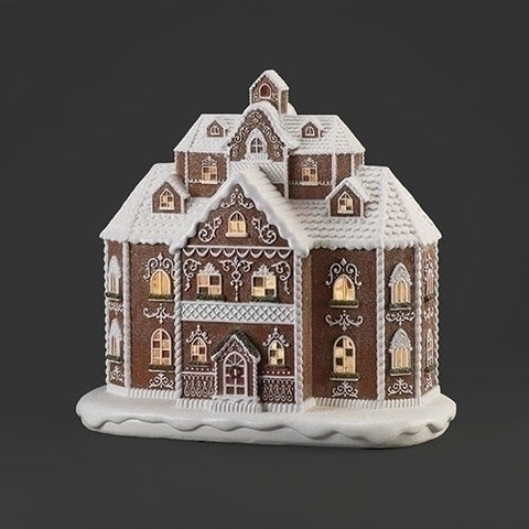 23.75"H Lighted Mansion Gingerbread Finish for Just Jill