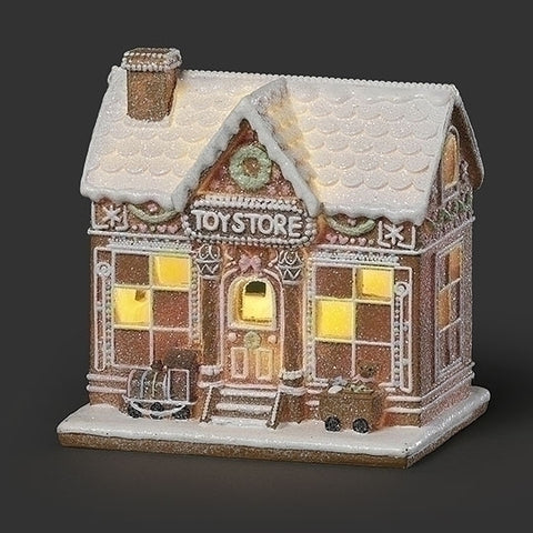 Lighted Gingerbread Toy Store for Just Jill