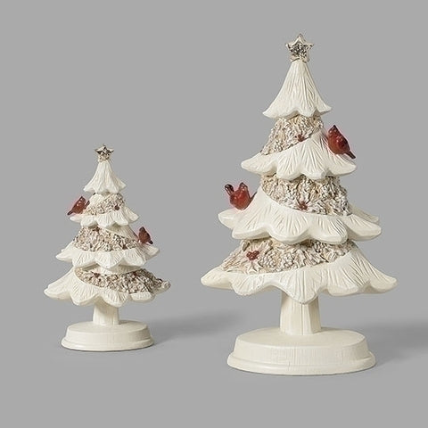 Winter Wonderland Set of 2 Cardinal Trees for Just Jill