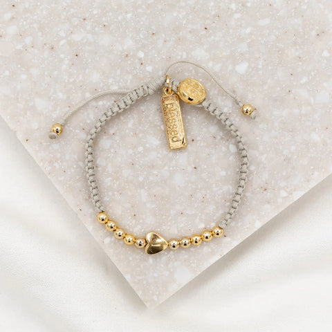 My Saint My Hero Sisters of the Heart Bead and Heart Bracelet