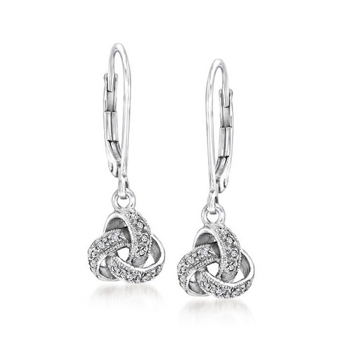 Ross-Simons Italian Sterling Love Knot Earrings