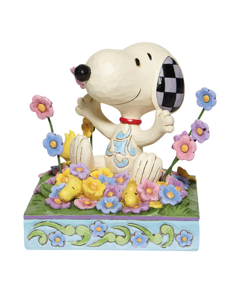 Jim Shore Snoopy in Flowers