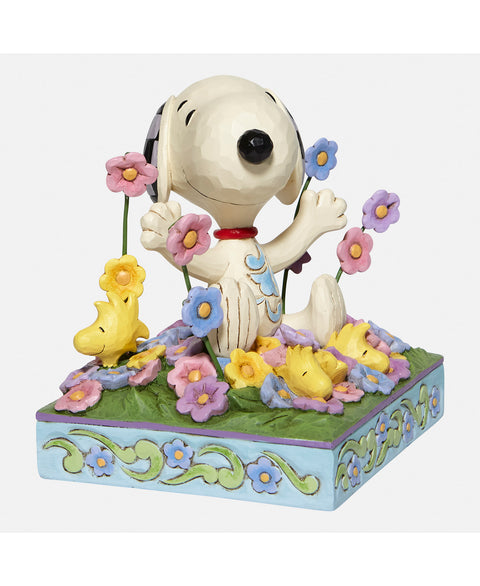 Jim Shore Snoopy in Flowers
