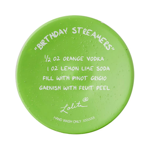 Lolita Hand-Painted Birthday Streamers Wine Glass