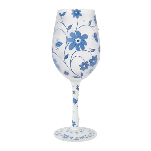 Lolita Chinoiserie Hand-Painted Wine Glass