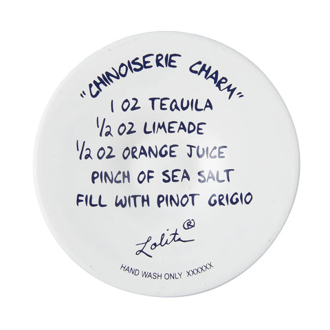 Lolita Chinoiserie Hand-Painted Wine Glass