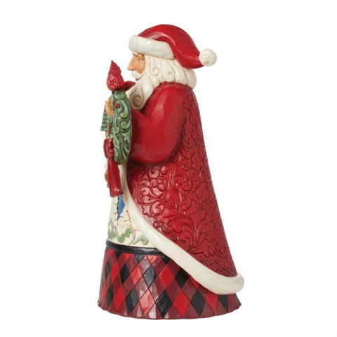 Jim Shore Limited Signed Edition Highland Glen Santa w/ Bird House