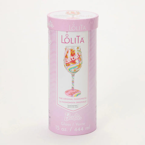 Lolita Hand-Painted Barbie The Original Fashionista Glass