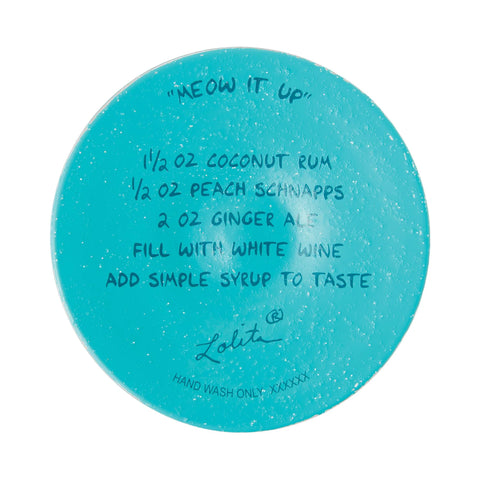 Lolita Meow it Up Hand Painted Wine Glass