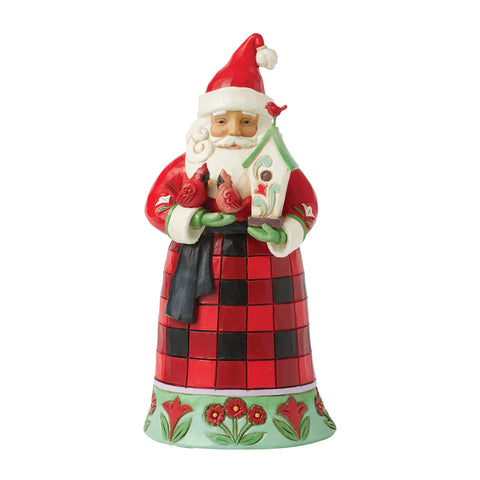 Jim Shore Highland Glen Santa Cardinal Figurine