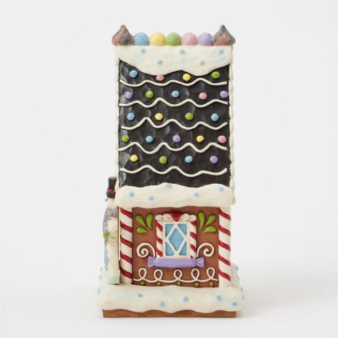 Jim Shore Gingerbread LED Sweet Shop Figurine