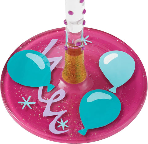 Lolita Life When Retired Hand-Painted Wine Glass