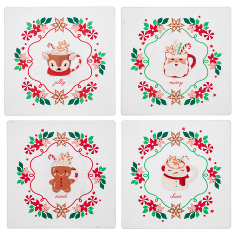 Whimsical Holiday Coasters for Just Jill