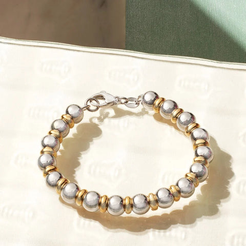 Ross-Simons Italian Two-Tone Sterling Silver Bracelet