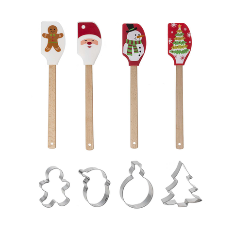 Holiday Spatula with Cookie Cutter and Potholders for Just Jill-BOGO OFFER