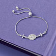 Ross-Simons Italian Sterling Silver Miraculous Medal Bolo Bracelet