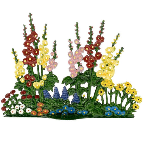 Standing Flower Garden Hand Painted German Pewter Figurine