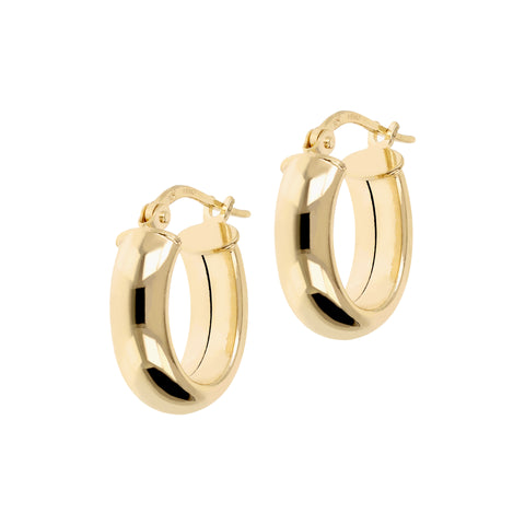 Bellissimo Bronzo Italian 5/8" Sophisticated Hoops