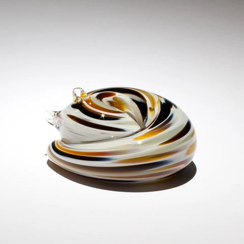 Epiphany Studios Hand-Blown Glass Sleeping Kitty