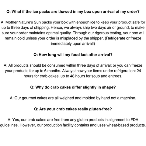 Mother Nature's Sun "King Cake" Crab Cakes 8 plus 2 BONUS