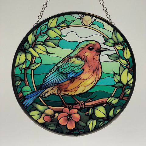 Bird Glass Suncatcher for Just Jill