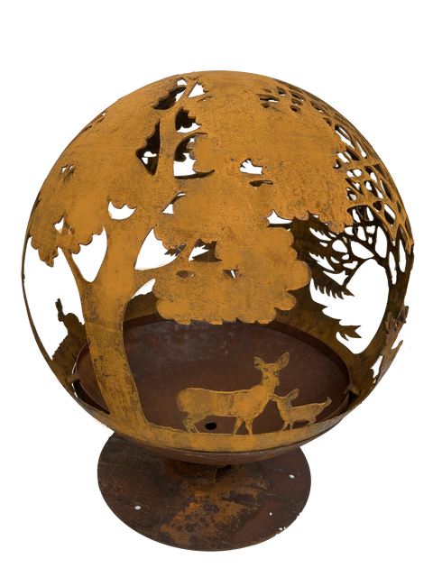 Esschert Designs Large Wildlife Pattern Fire Sphere