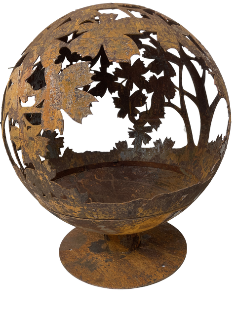 Esschert Designs Large Leaf Pattern Fire Sphere