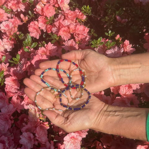 PowerBeads by jen Set of 3 Beaded Bracelets