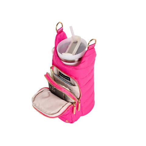 WanderFull HydroBag Handle New Pink with Pink and Green Striped Strap