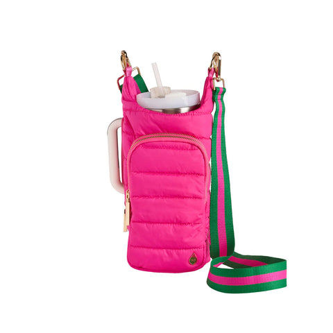 WanderFull HydroBag Handle New Pink with Pink and Green Striped Strap