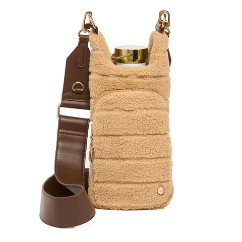 WanderFull Camel Sherpa Hydrobag® with Vegan Leather Strap