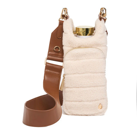 WanderFull Ivory Sherpa Hydrobag® with Vegan Leather Strap