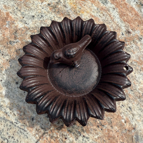 Flower Bird Bath on Stake for Just Jill