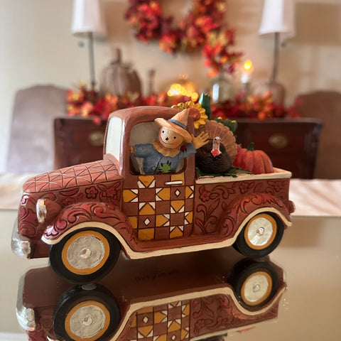 Jim Shore Harvest Pickup Truck Figurine