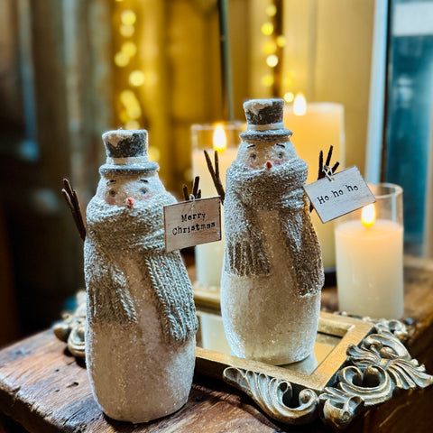 Set of 2 Merry Snowmen for Just Jill