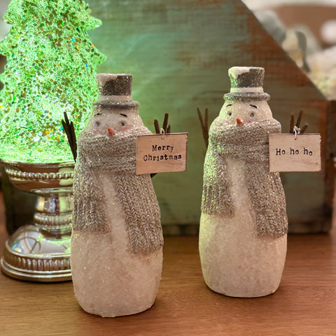 Set of 2 Merry Snowmen for Just Jill