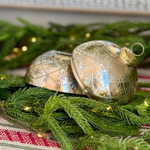 Holiday Etched Container w/ Lid for Just Jill