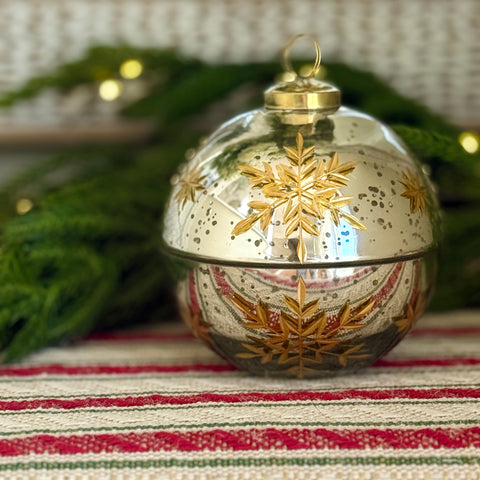 Holiday Etched Container w/ Lid for Just Jill