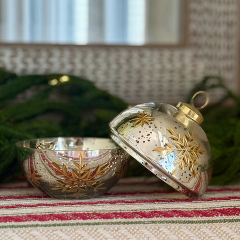 Holiday Etched Container w/ Lid for Just Jill