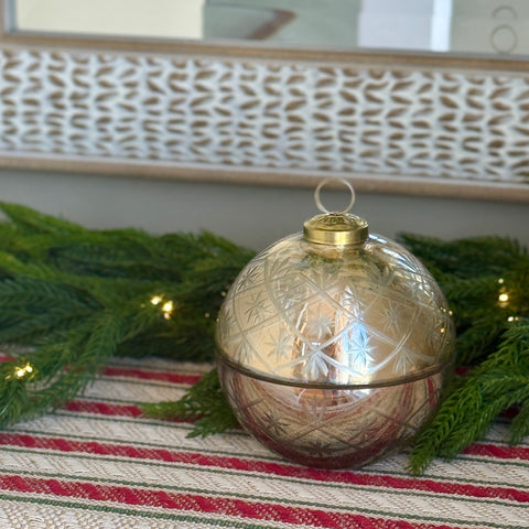 Holiday Etched Container w/ Lid for Just Jill