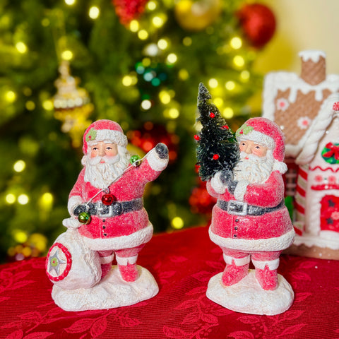 Santa w/Toys & Tree Figurines for Just Jill