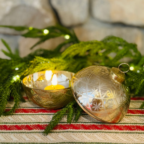 Holiday Etched Container w/ Lid for Just Jill