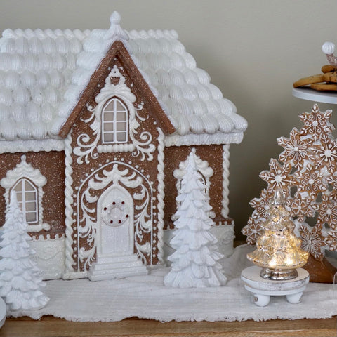 Holiday Gingerbread 16" H MEGA Mansion w/Frosted Roof for Just Jill