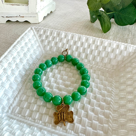 PowerBeads by jen Petite Lady of Knock Gemstone Bracelet