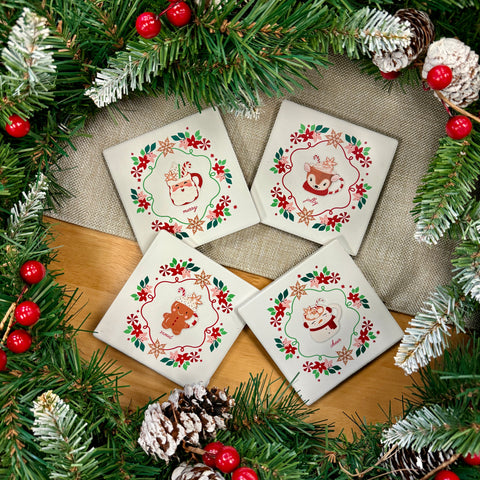 Whimsical Holiday Coasters for Just Jill