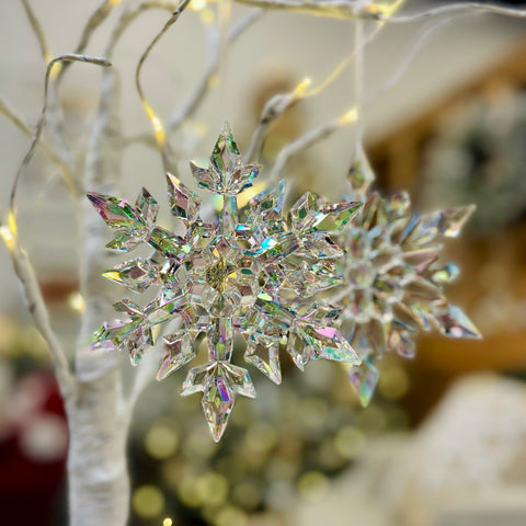 Set of 2 Glacier Snowflake Ornaments-BOGO OFFER