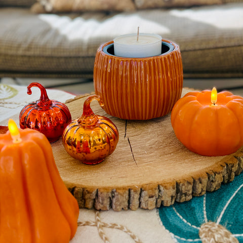 Candle Warmers Pumpkin Crock w/ Just Jill Wax Melts