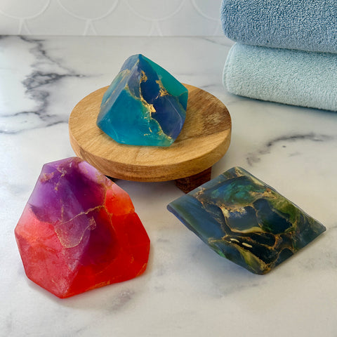 Soap Rocks Set of 3 Jill's Unique Gemstone Favorites